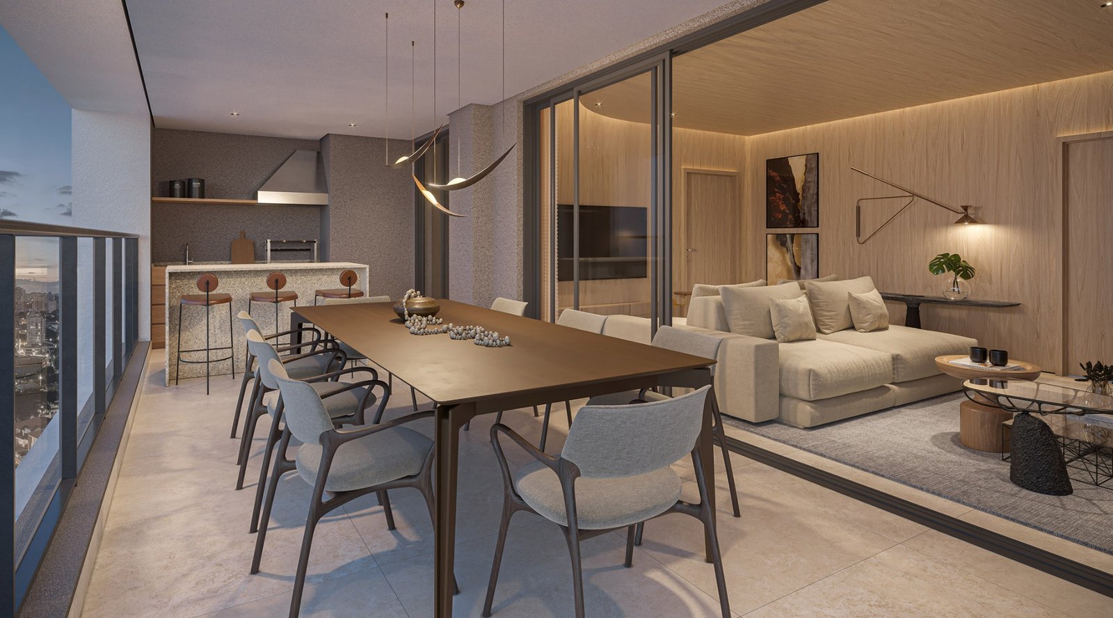 Tour pelo apartamento decorado
